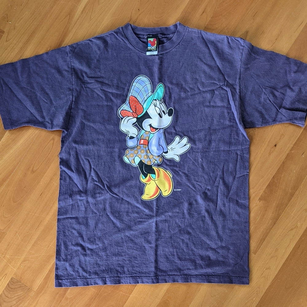 Vintage 1990s Single Stitch Minnie T Shirt Mickey Unlimited Large